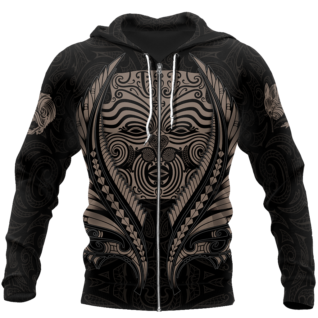 Aotearoa's Love Is Too Big In Me Hoodie Silver Fern Patterns Maori JJ241201 PL-Apparel-PL8386-Zipped Hoodie-S-Vibe Cosy™