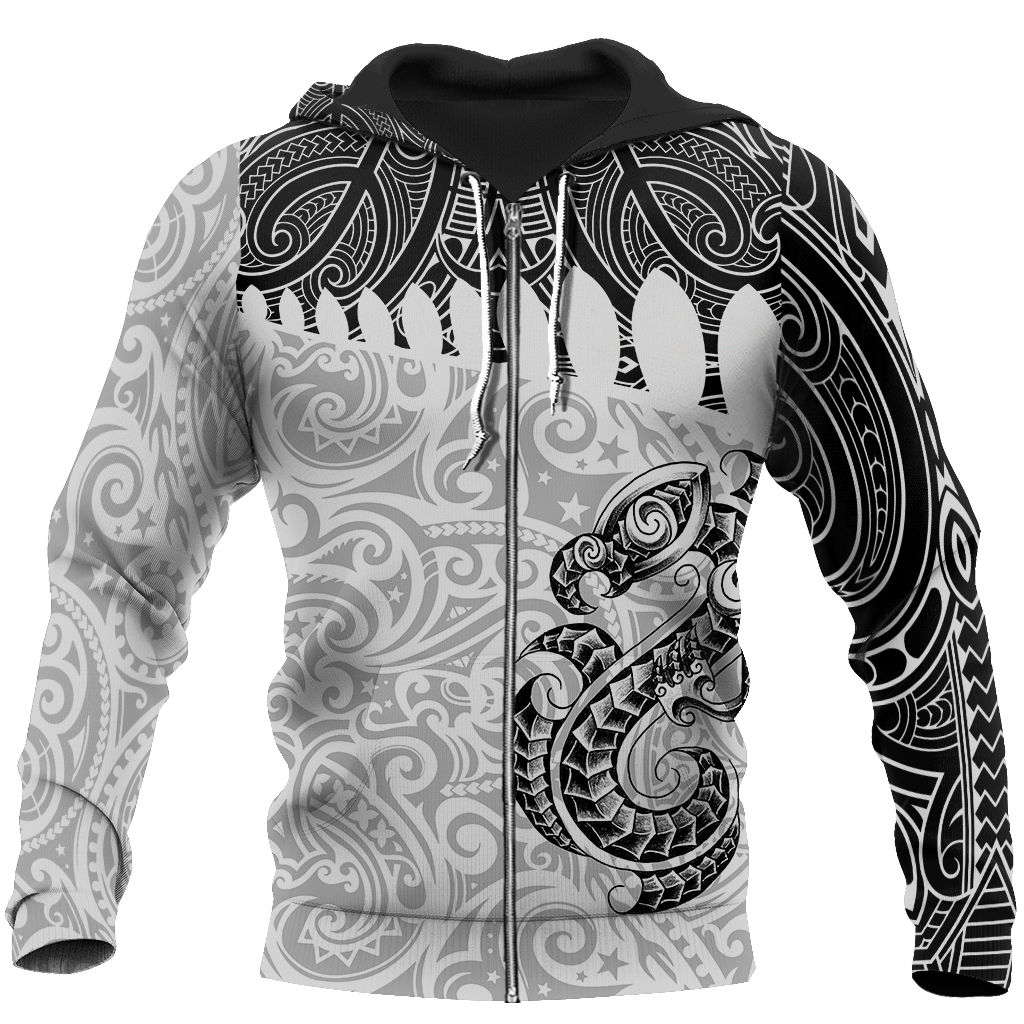 Aotearoa Maori manaia 3d all over printed shirt and short for man and women JJ030201 PL-Apparel-PL8386-Zipped Hoodie-S-Vibe Cosy™