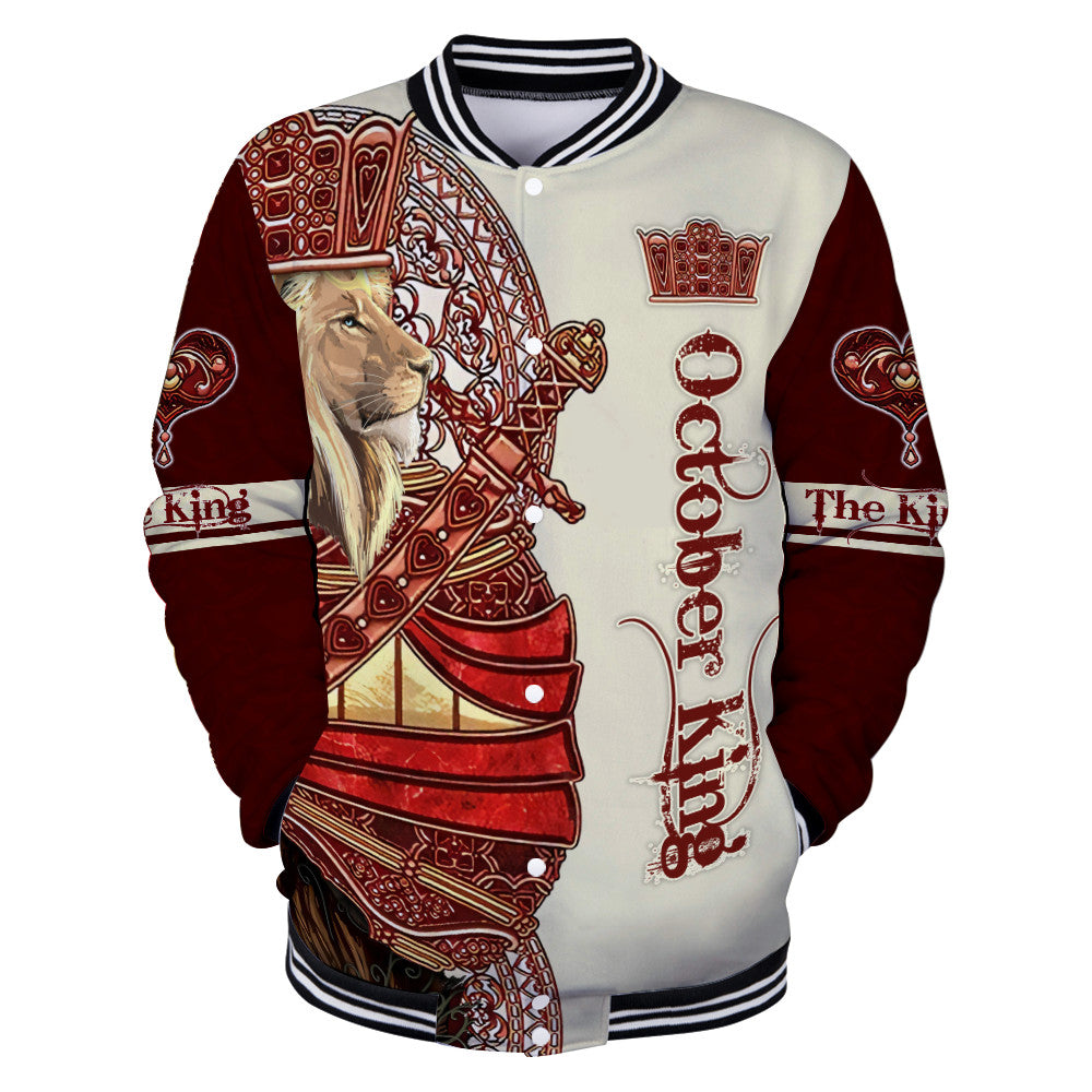 October Lion Royal King 3D All Over Printed Unisex Shirts