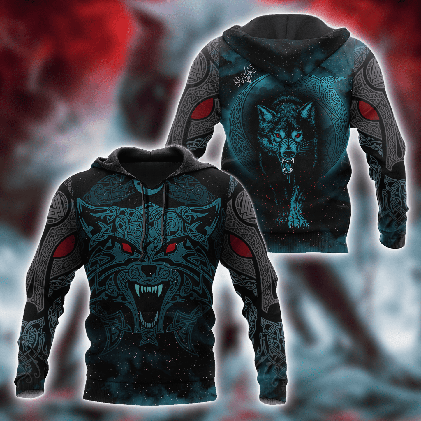 Wolf Viking 3D All Over Printed Unisex Shirts