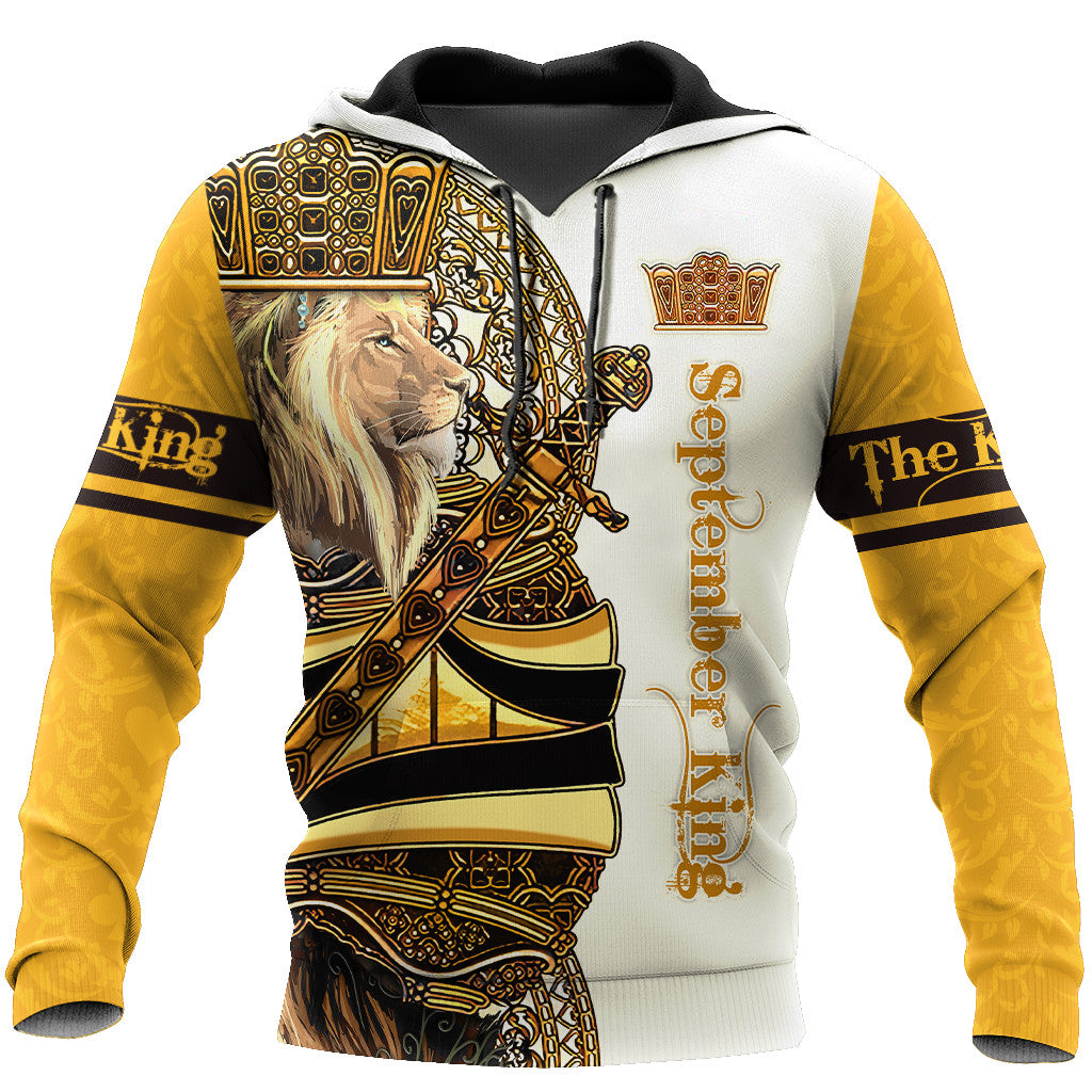 September King Lion 3D All Over Printed Unisex Shirts