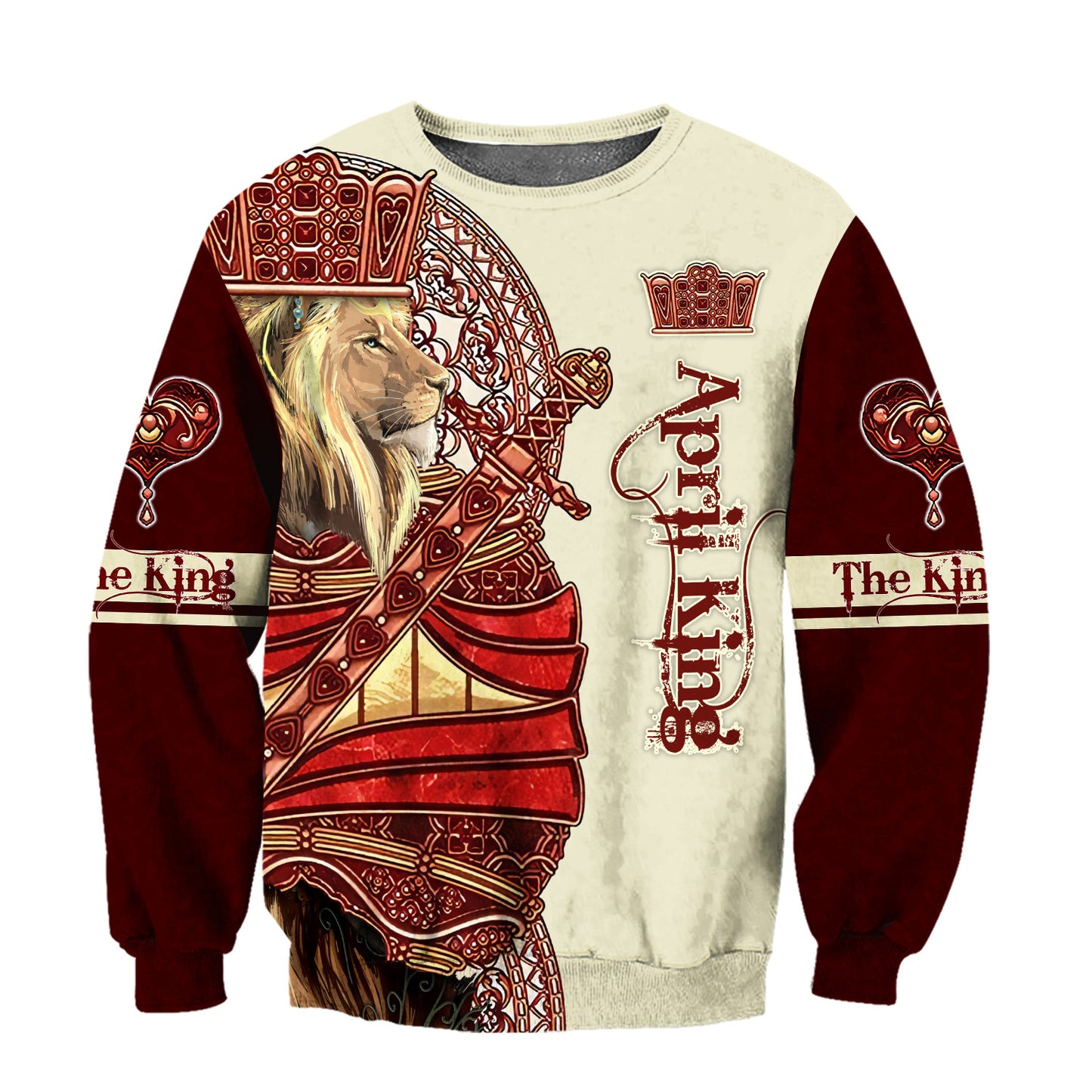 April King Lion 3D All Over Printed Unisex Shirts