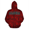 Aloha Turtle Hibiscus Polynesian Hoodie-ALL OVER PRINT HOODIES (P)-Phaethon-Hoodie-S-Vibe Cosy™