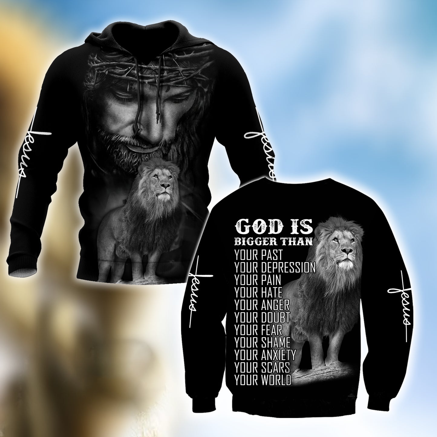 God Is My World Over Printed Unisex Shirts