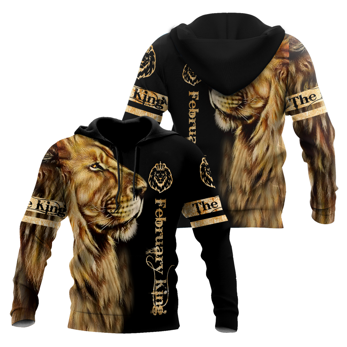 February King 3D All Over Printed Unisex Shirts