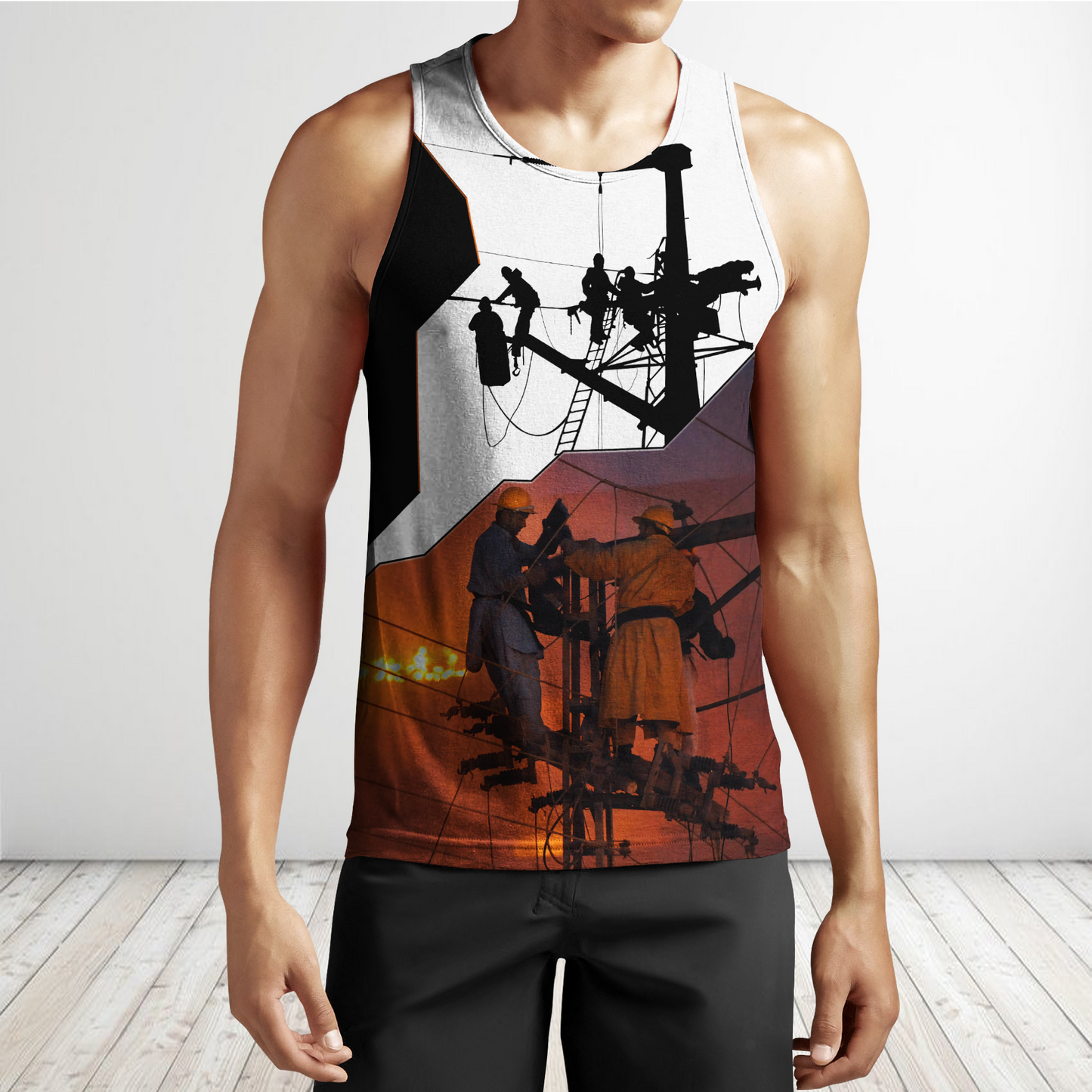 Premium Electrician Let There Be Light Unisex All Over Printed Shirts MEI