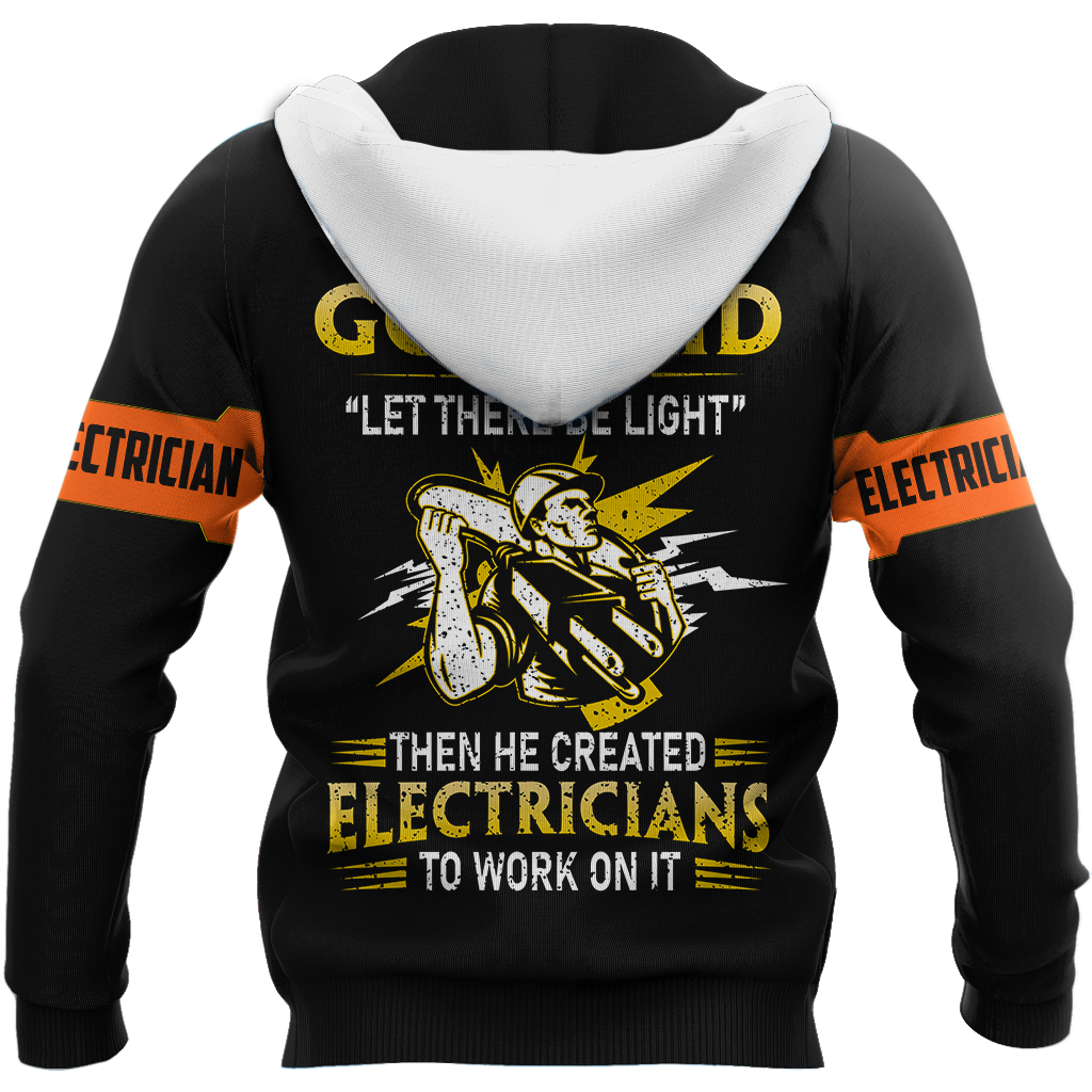 Premium Electrician Let There Be Light Unisex All Over Printed Shirts MEI