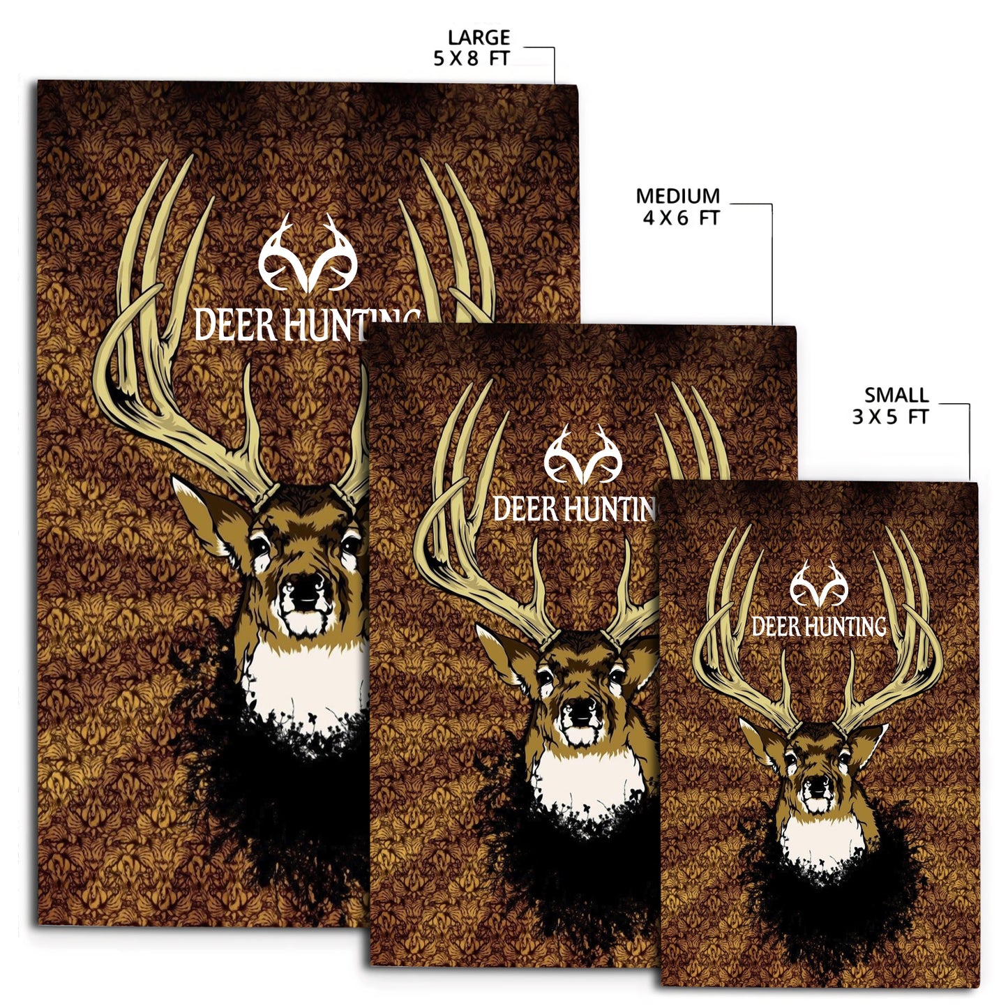 Deer Hunting 3D Rug LAM