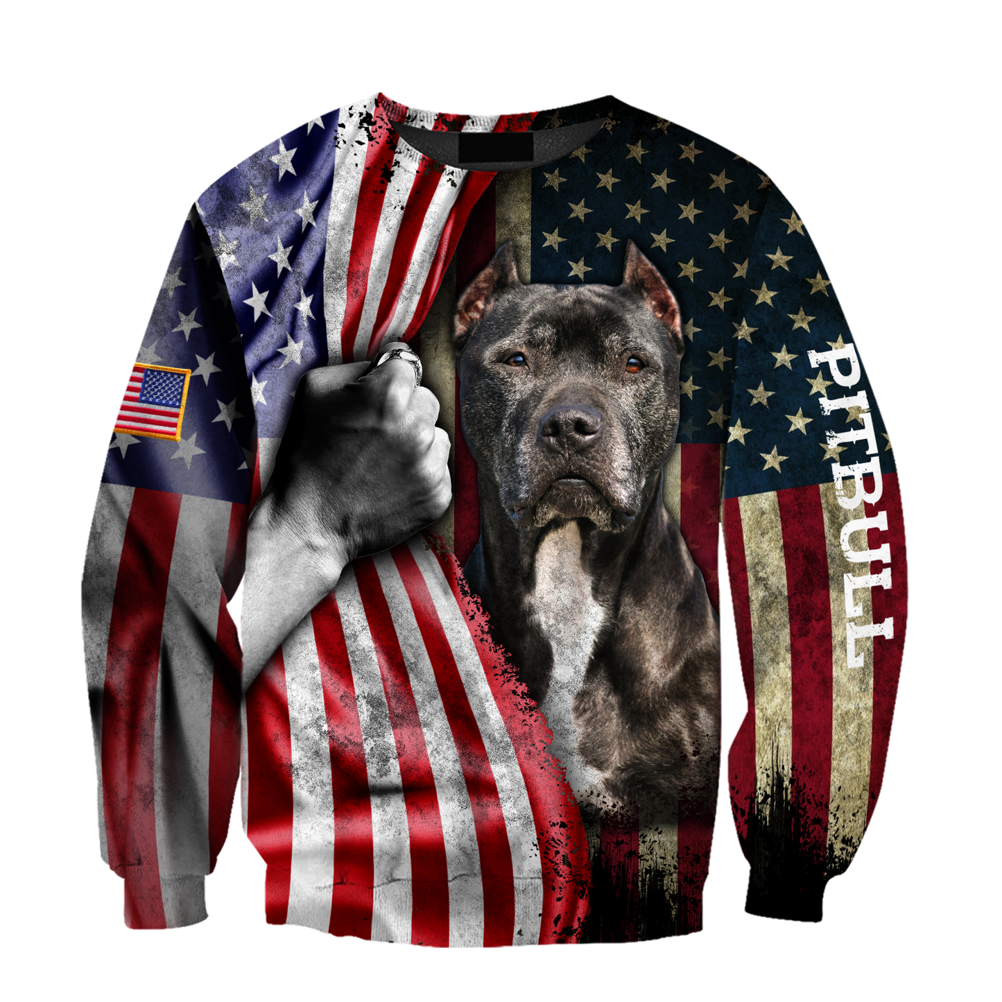 Premium Pit Bull Terrier American Flag Unisex Shirts TR0610201