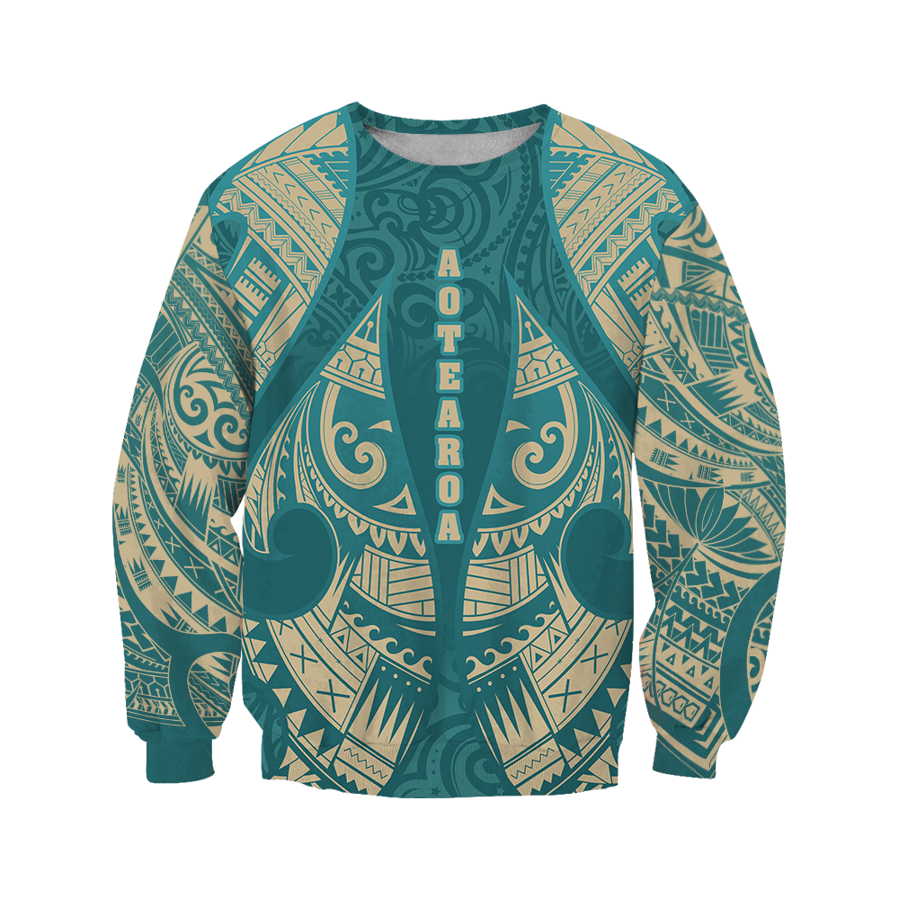 New Zealand Maori Hoodie, Hei Matau Tattoo Pullover Hoodie PL JJ150103-Apparel-PL8386-Sweatshirt-S-Vibe Cosy™