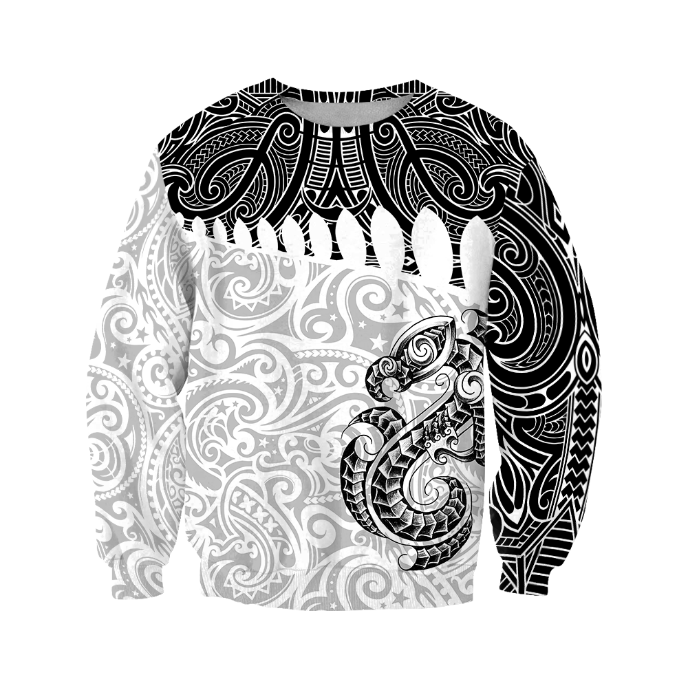 Aotearoa Maori manaia 3d all over printed shirt and short for man and women JJ030201 PL-Apparel-PL8386-Sweatshirt-S-Vibe Cosy™