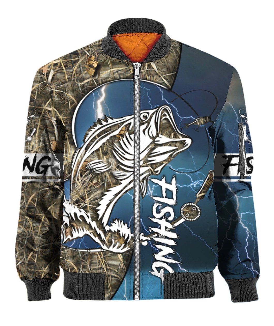 HC Bass fishing Sport - Blue version TR121102 - Amaze Style™-Apparel