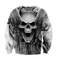 Crazy Skull With Angel Wings Hoodie For Men And Women TQH200910