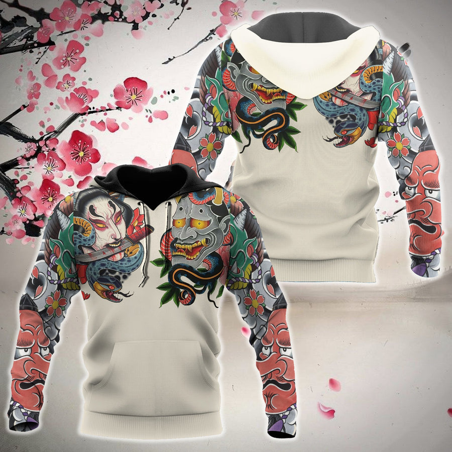 Japan Culture 3D All Over Printed Combo Hoodie + Sweatpant