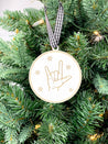 ASL I Love You Ornament | Sign Language Ornament | ASL Ornament | 2024 Ornament | Interpreter Gift