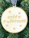 ASL Merry Christmas Ornament | Sign Language Ornament | ASL Ornament | 2024 Ornament | 2025 Ornament