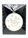 ASL I Love You Ornament | Sign Language Ornament | ASL Ornament | 2024 Ornament | Interpreter Gift