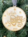 Custom Drama Ornament | Theater Ornament | Personalized Club Ornament | 2024 Ornament | Student Gifts | 2025 Ornament | Theatre Gift