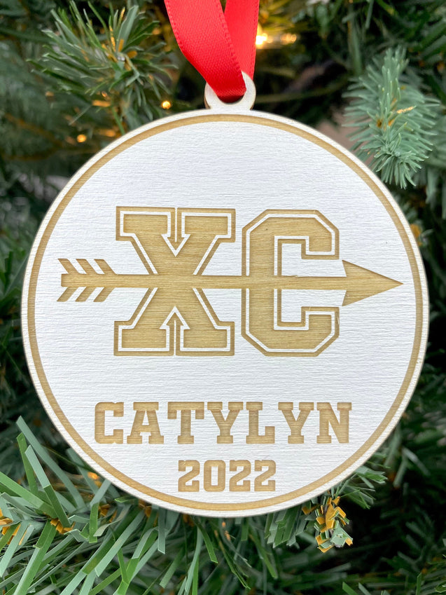 Cross Country Ornament | Personalized Sports Ornament | 2024 Ornament | Team Gift | Senior Gift | 2025 Ornament