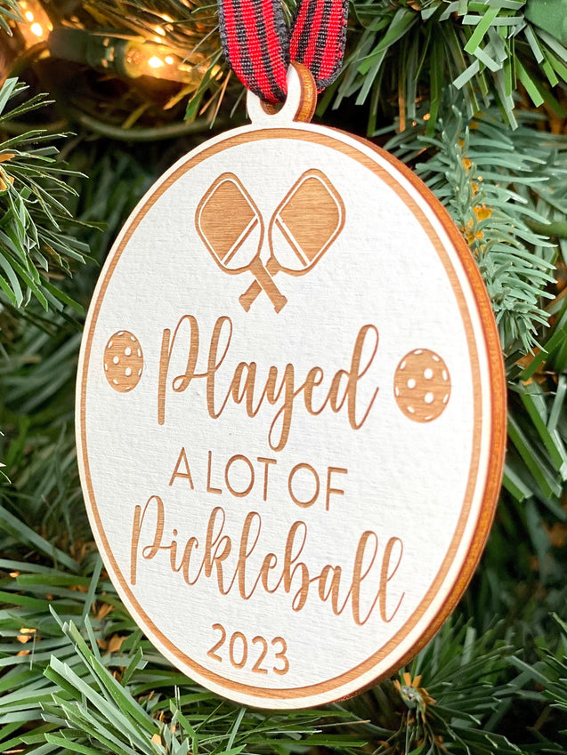 Played A Lot Of Pickleball Ornament | Pickleball Ornament | Pickler Ornament | 2024 Ornament | Sport Ornament | 2025 Ornament