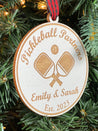 Pickleball Partners Teammate Names Ornament | Pickleball Ornament | Pickler Ornament | 2024 Ornament | Sport Ornament | 2025 Ornament