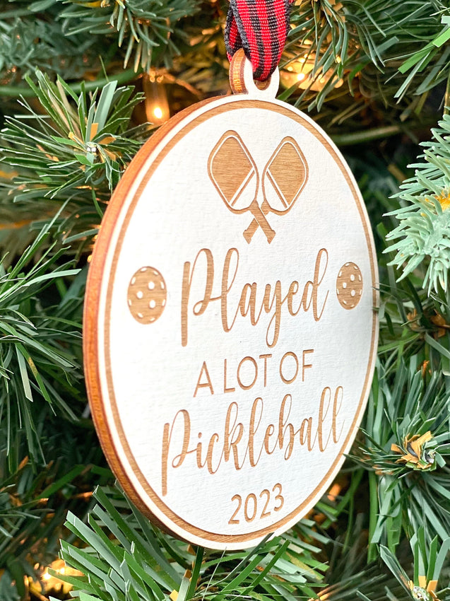 Played A Lot Of Pickleball Ornament | Pickleball Ornament | Pickler Ornament | 2024 Ornament | Sport Ornament | 2025 Ornament