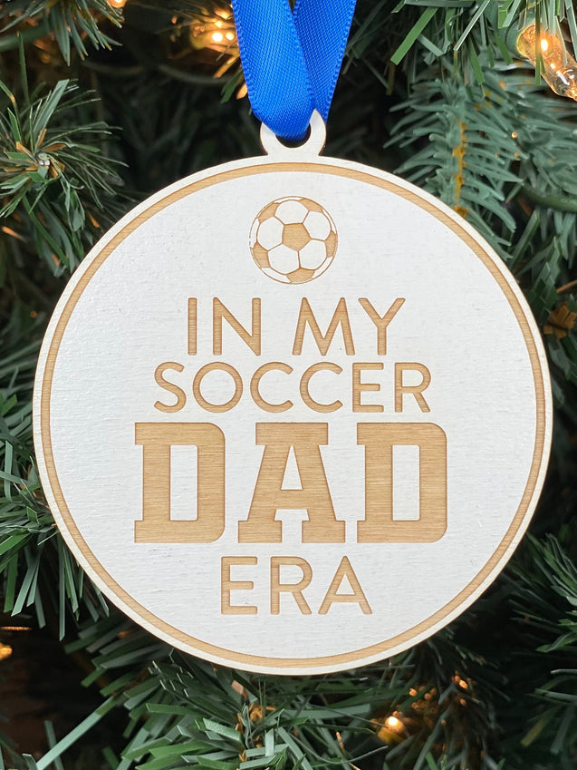 In My Soccer Dad Era Ornament | Soccer Dad Ornament | Soccer Ornament | 2024 Ornament | Sport Ornament