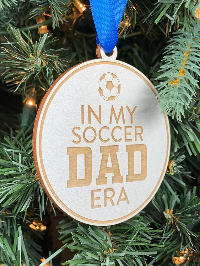 In My Soccer Dad Era Ornament | Soccer Dad Ornament | Soccer Ornament | 2024 Ornament | Sport Ornament