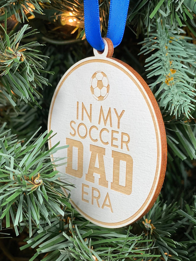 In My Soccer Dad Era Ornament | Soccer Dad Ornament | Soccer Ornament | 2024 Ornament | Sport Ornament