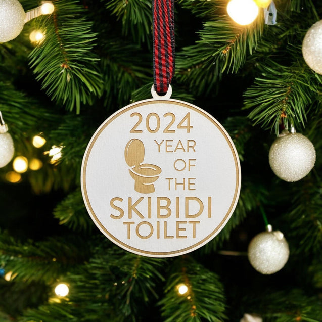 Skibidi Toilet Ornament | Skibidi Ornament | 2024 Ornament | Funny Ornament | Ohio Skibidi Toilet Rizz | 2025 Ornament