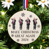 Trump Make Christmas Great Again Ornament | 2024 Election Ornament | Republican Ornament | Trump Ornament | Trump Happy Dance | MAGA