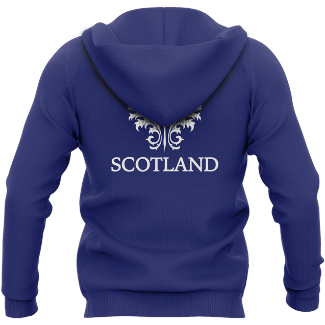 Scottish Flag And Lion - Scotland Hoodie NNK 1519-Apparel-PL8386-Zip Hoodie-S-Vibe Cosy™
