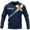 Scotland Saltire Celtic Thistle Hoodie Blue NNK 1514-Apparel-PL8386-Hoodie-S-Vibe Cosy™