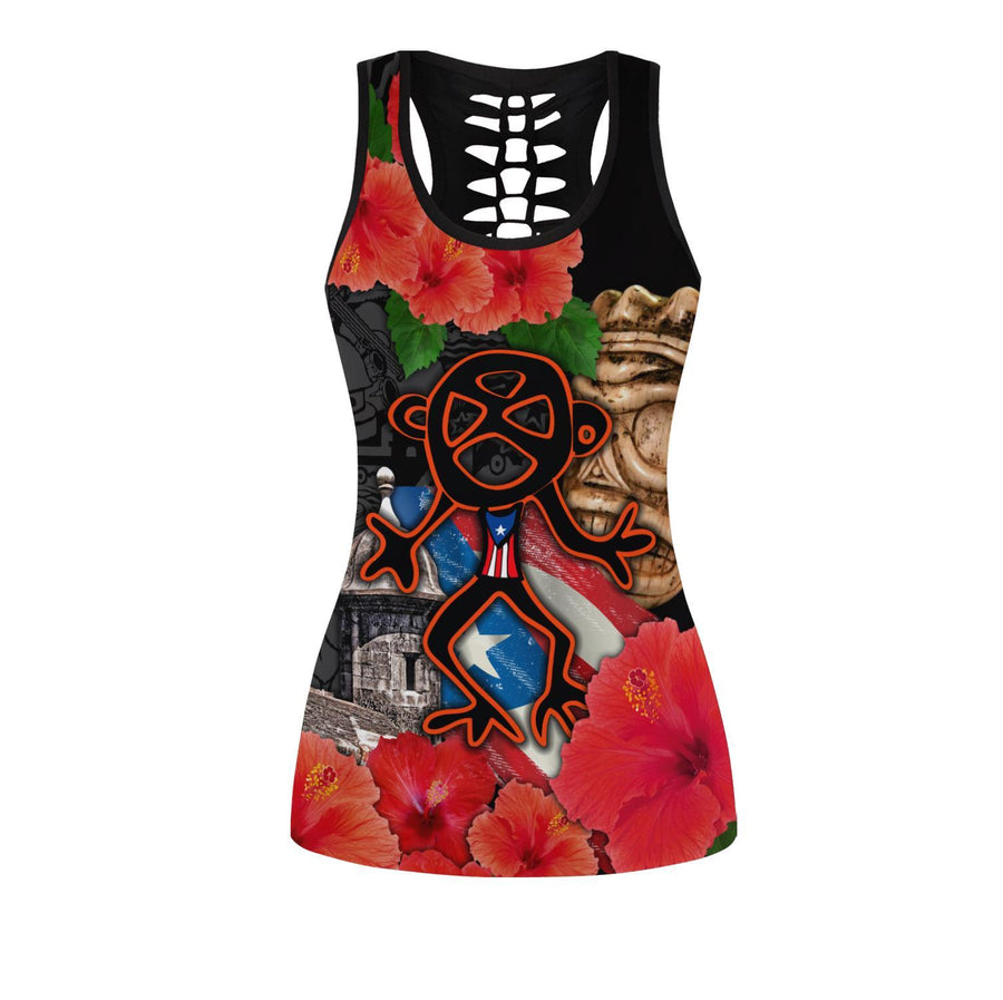 Puerto Rico Sol Taino With Maga Flower Combo Outfit JJ19062002-TQH-Apparel-TQH-S-S-Vibe Cosy™