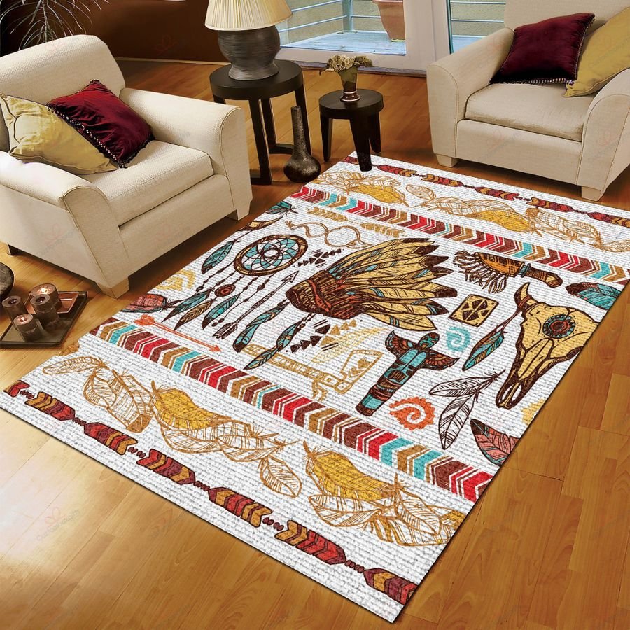 Native American 3D All Over Printed Rug