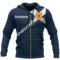 Scotland Saltire Celtic Thistle Hoodie Blue NNK 1514-Apparel-PL8386-Zip Hoodie-S-Vibe Cosy™
