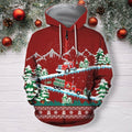 3D All Over Printed Christmas Truck Shirts-Apparel-6teenth World-ZIPPED HOODIE-S-Vibe Cosy™