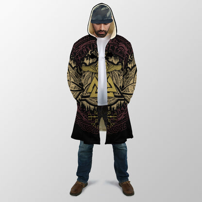 Valknut Viking All Over-ALL OVER PRINT HOODIES-HP Arts-Cloak-S-Vibe Cosy™