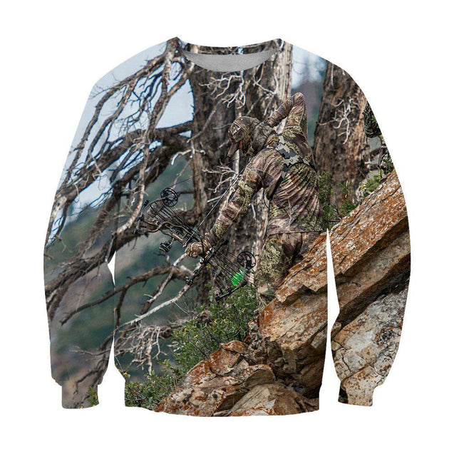 3D All Over Print Bowhunting Hoodie and Shirts-Apparel-NTT-Sweatshirt-S-Vibe Cosy™