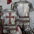 3D All Over Printed Knight Templar Tops-Apparel-HP Arts-T-Shirt-S-Vibe Cosy™