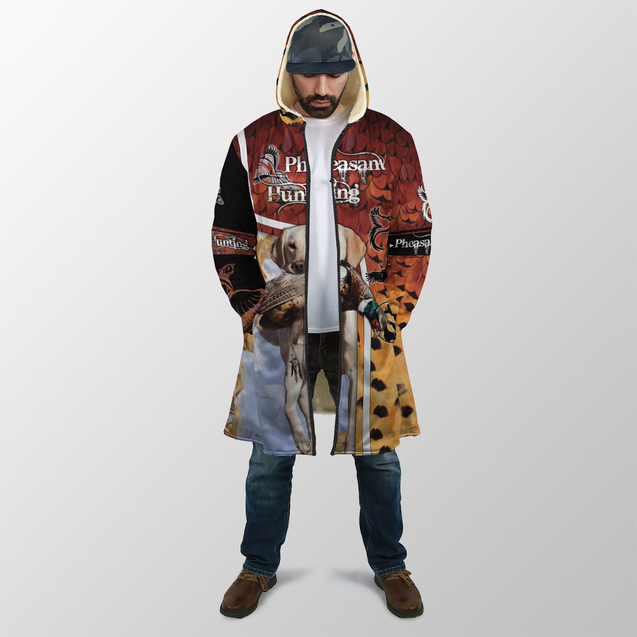 Pheasant Hunting Camo 3D Over Printed Unisex Deluxe Hoodie ML