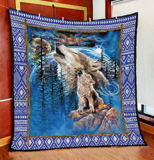 Wolf 3D Full Printing Soft and Warm Quilt