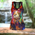 All Over Printed Wolf Couple Yoga Outfit For Women-MEI