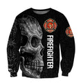 Crazy Skull Firefighter Hoodie For Men And Women DQB08282003-TQH