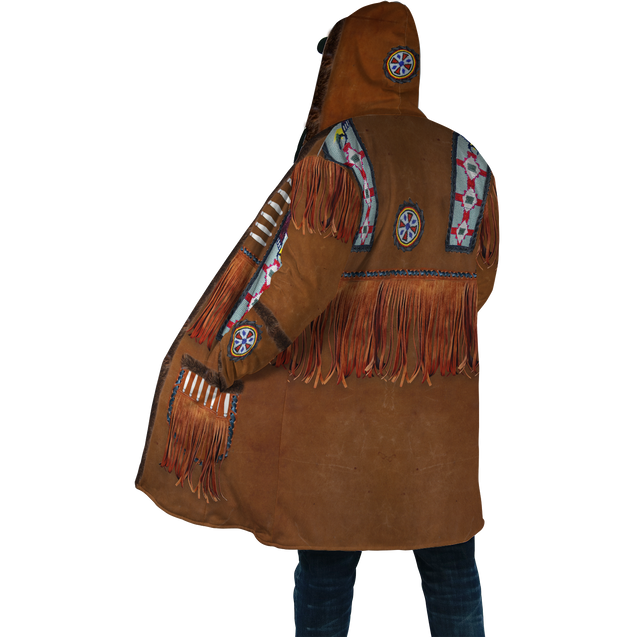 Native Cowboy Jacket No5 Cosplay 3D Over Printed Unisex Deluxe Hoodie ML