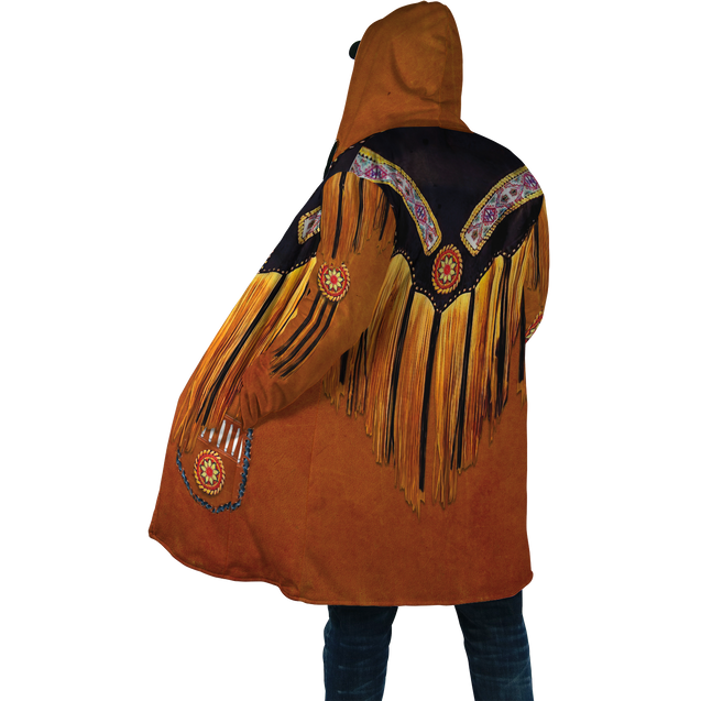 Native Cowboy Jacket No6 Cosplay 3D Over Printed Unisex Deluxe Hoodie ML