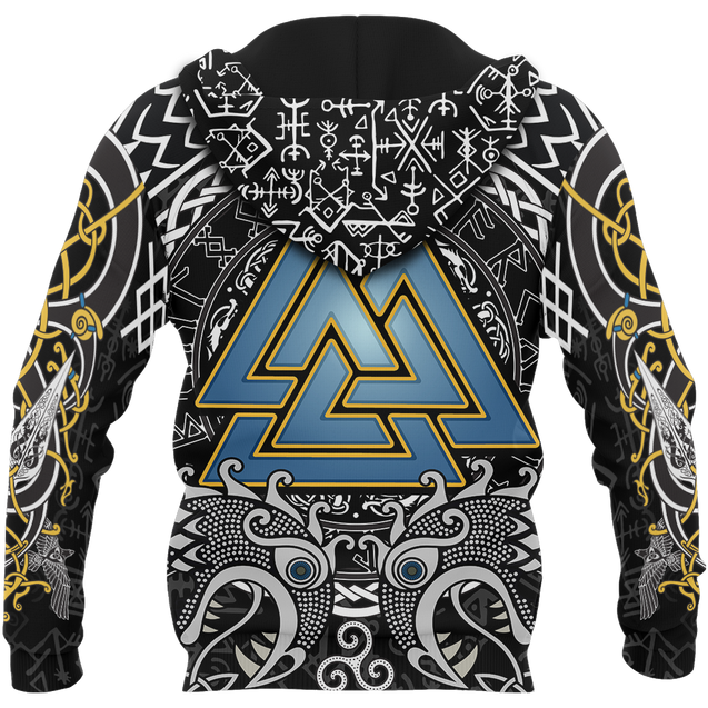 Viking Odin - Wotan Pullover Hoodie A0-ALL OVER PRINT HOODIES-HP Arts-Hoodie-S-Vibe Cosy™