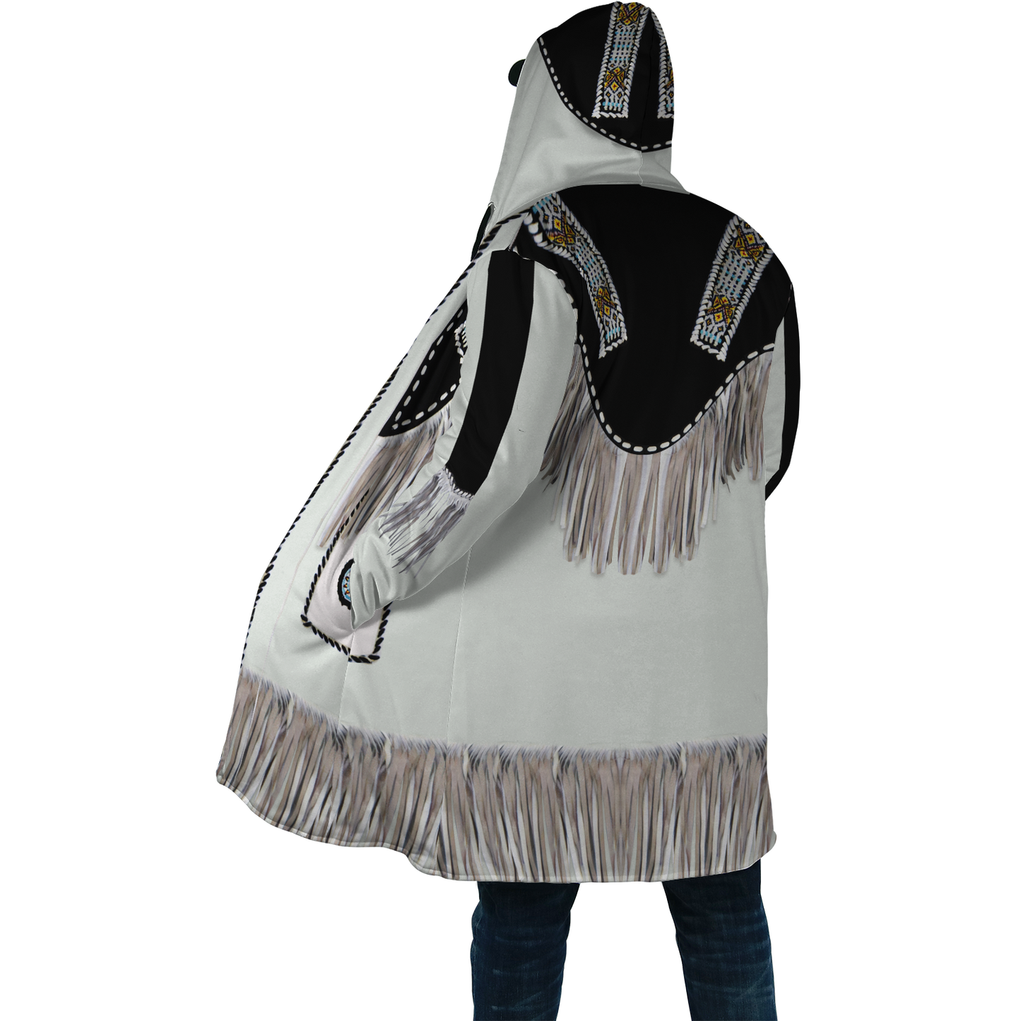 Native Cowboy Jacket No4 Cosplay 3D Over Printed Unisex Deluxe Hoodie ML