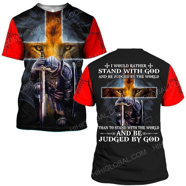 Stand With God 3D All Over Printed Shirts For Men and Women TA041612-Apparel-TA-T-Shirts-S-Vibe Cosy™