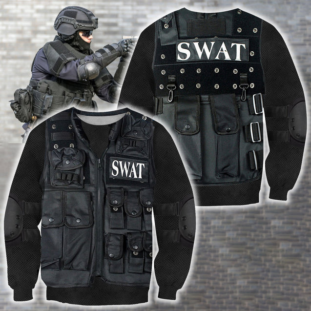 3D All Over Printed U.S SWAT Team Uniform-Apparel-HP Arts-Sweatshirt-S-Vibe Cosy™